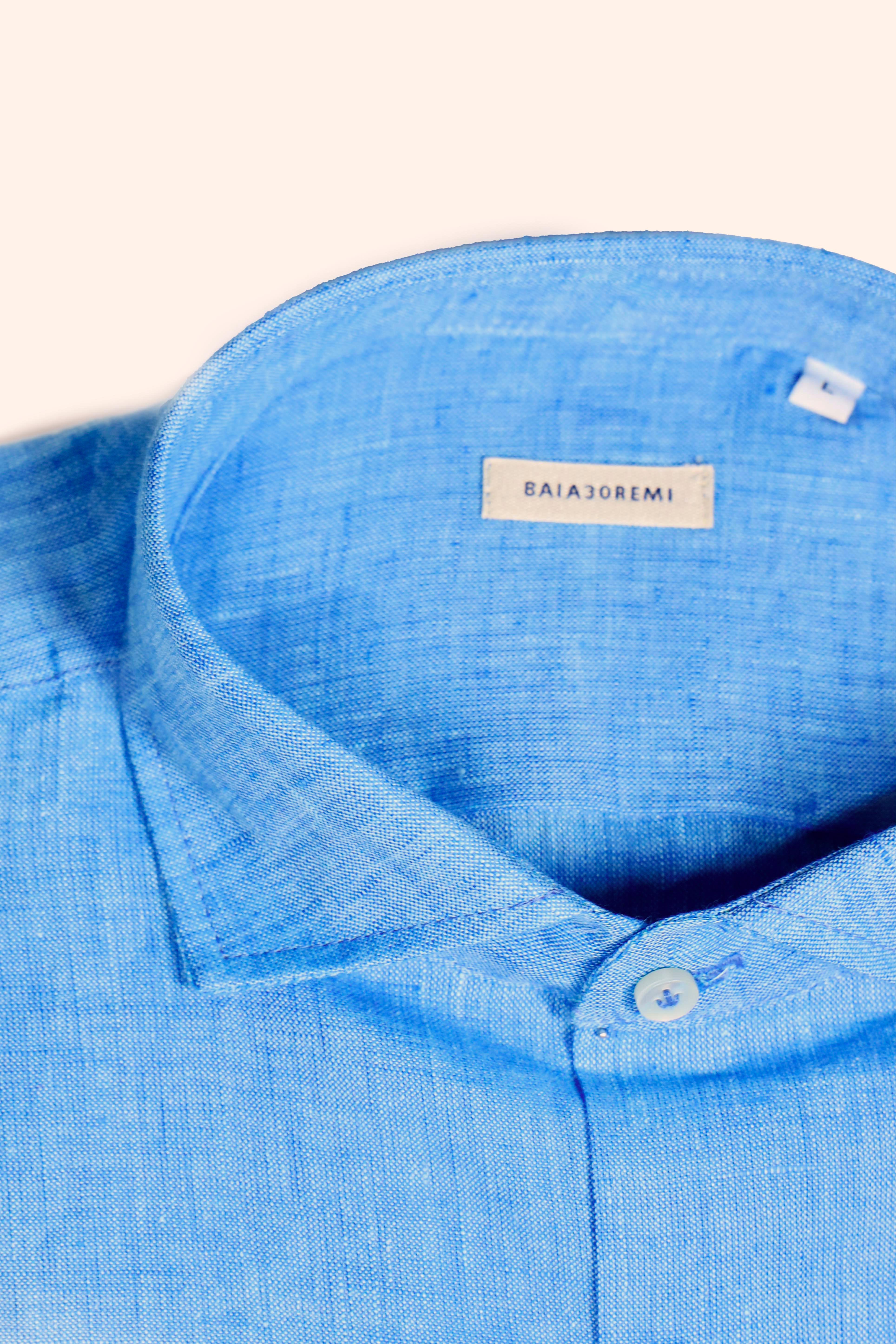 Camicia Paxos turchese scuro